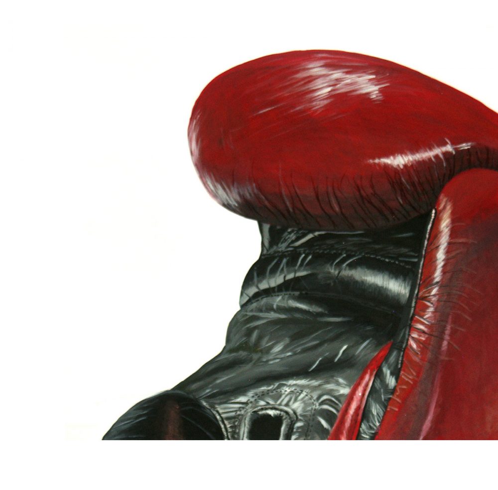boxing gloves painting